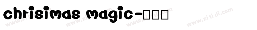 chrisimas magic字体转换